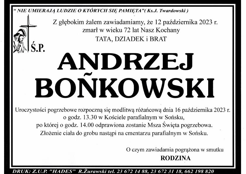 ANDRZEJ BOŃKOWSKI