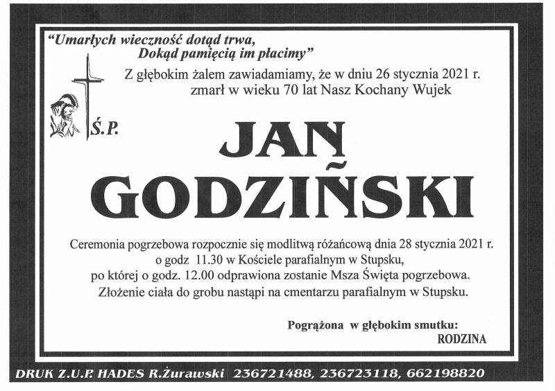 JAN GODZIŃSKI