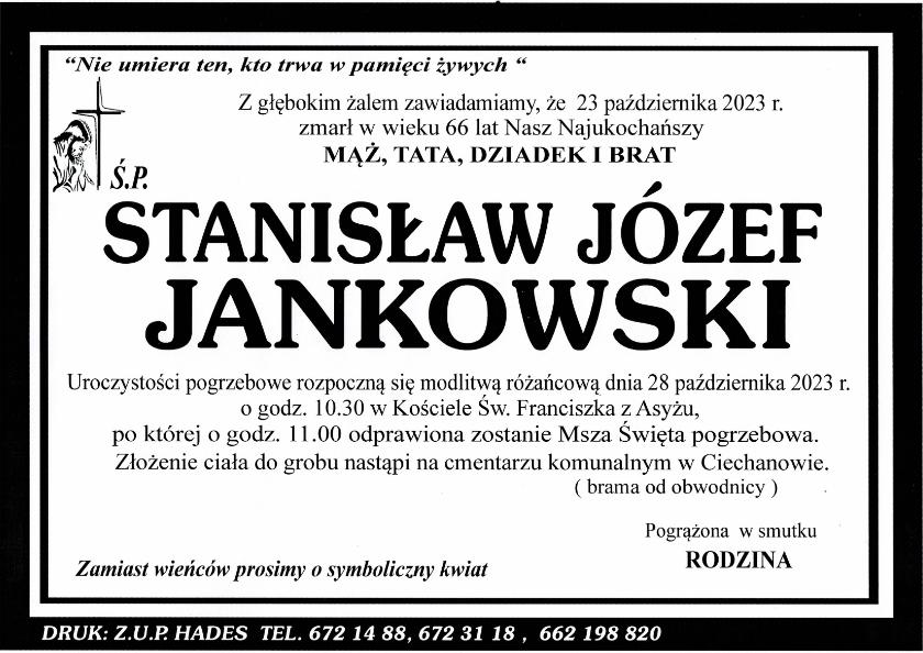 JANKOWSKI STANISŁAW JÓZEF