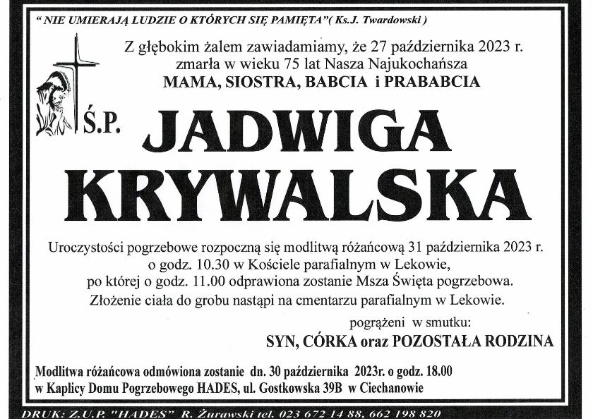 JADWIGA KRYWALSKA