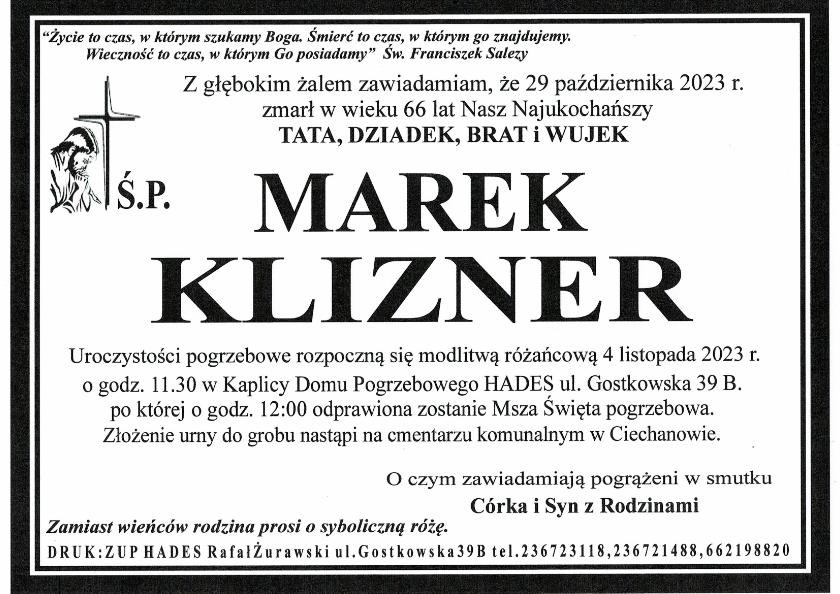 MAREK KLIZNER