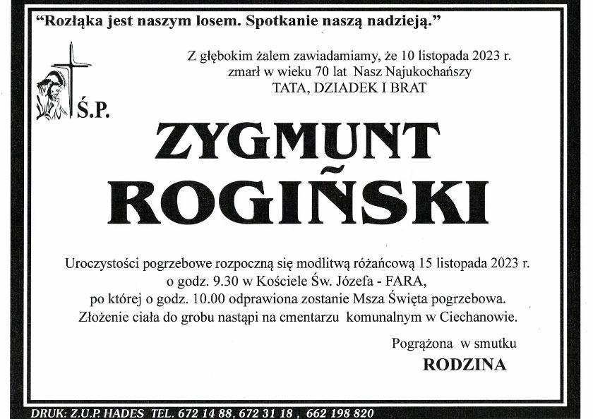 ZYGMUNT ROGIŃSKI