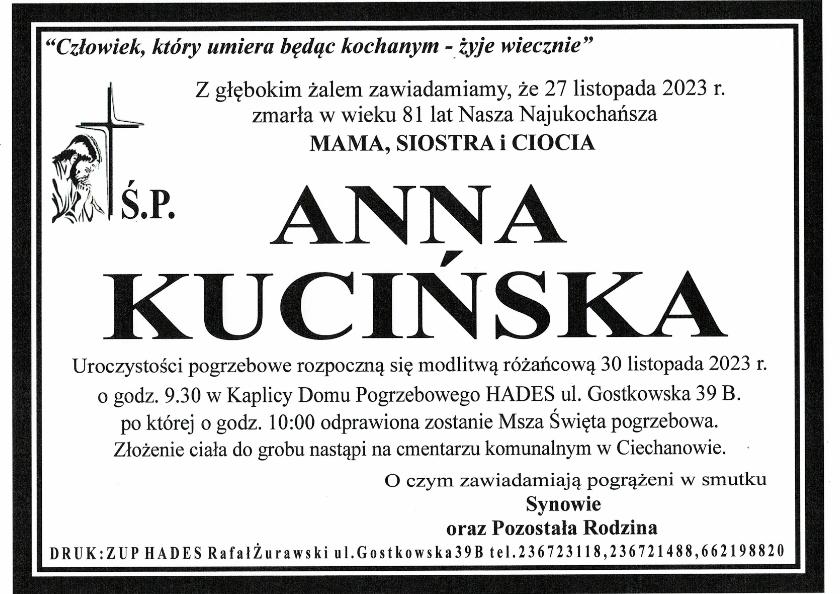 ANNA KUCIŃSKA