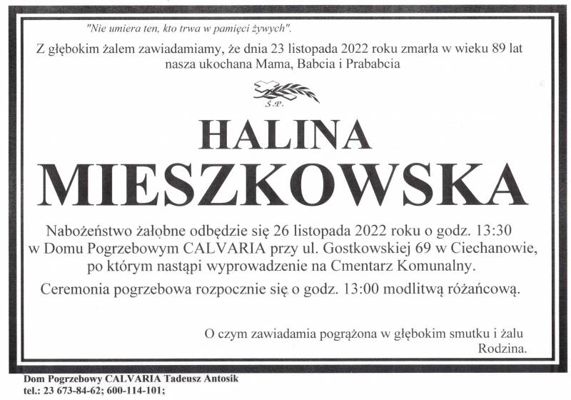 Halina Mieszkowska