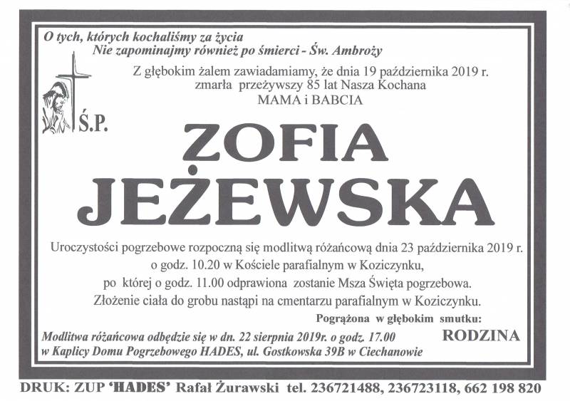 Zofia Jeżewska