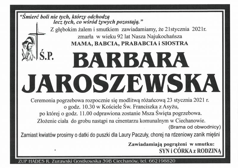 BARBARA JAROSZEWSKA