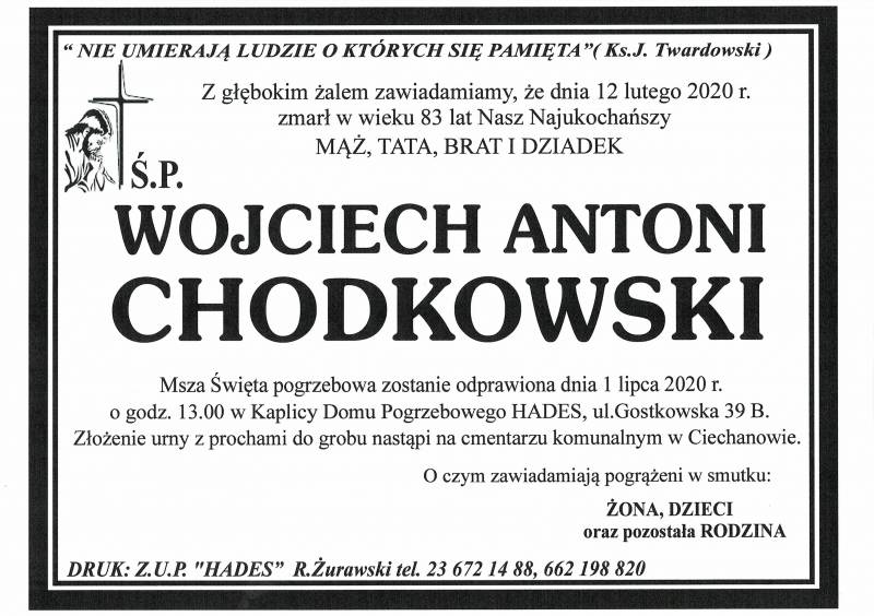 WOJCIECH ANTONI CHODKOWSKI