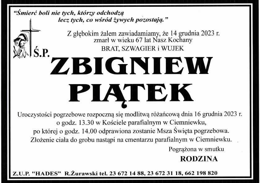 ZBIGNIEW PIĄTEK
