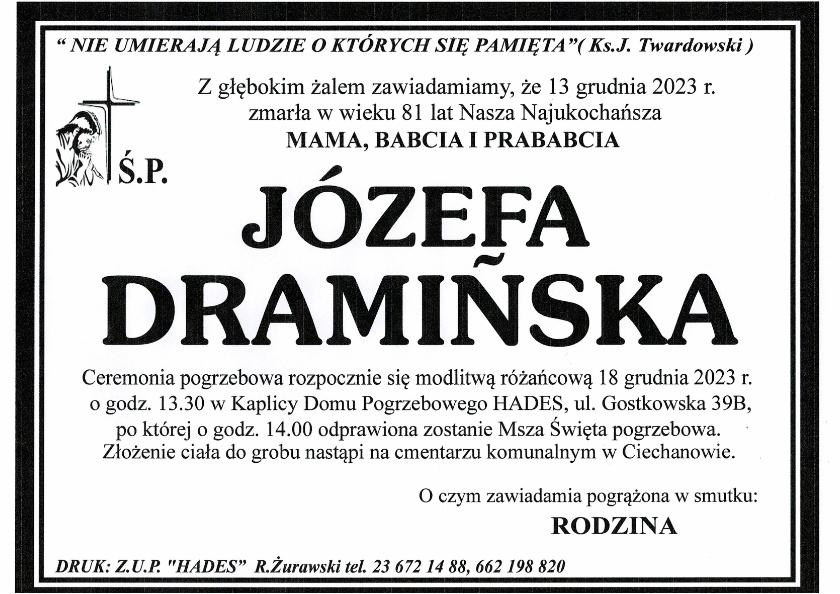 JÓZEFA DRAMIŃSKA