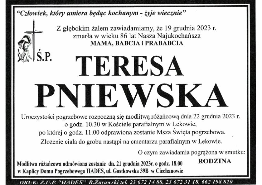 TERESA PNIEWSKA