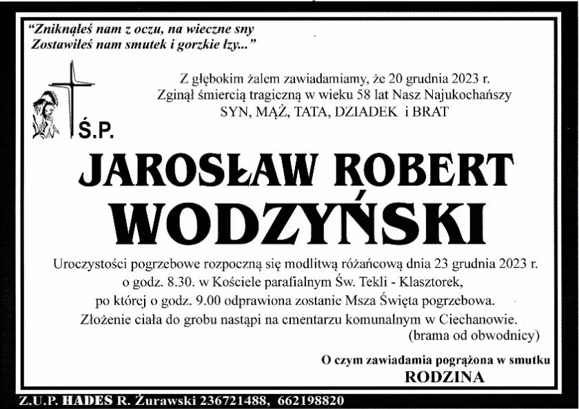 JAROSŁAW ROBERT WODZYŃSKI