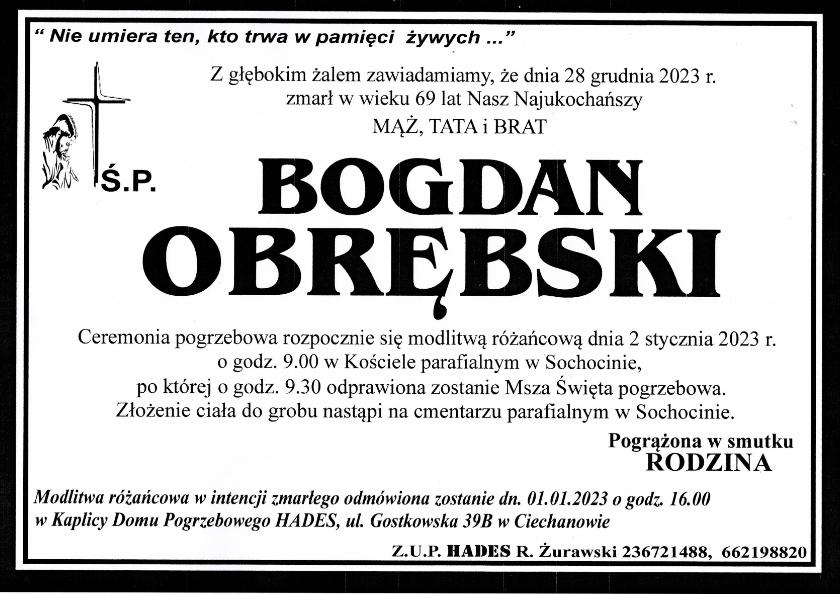 BOGDAN OBRĘBSKI