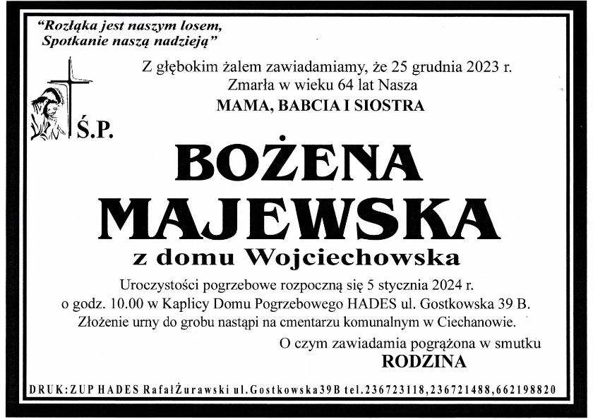 BOŻENA MAJEWSKA