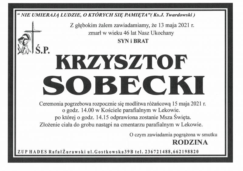KRZYSZTOF SOBECKI