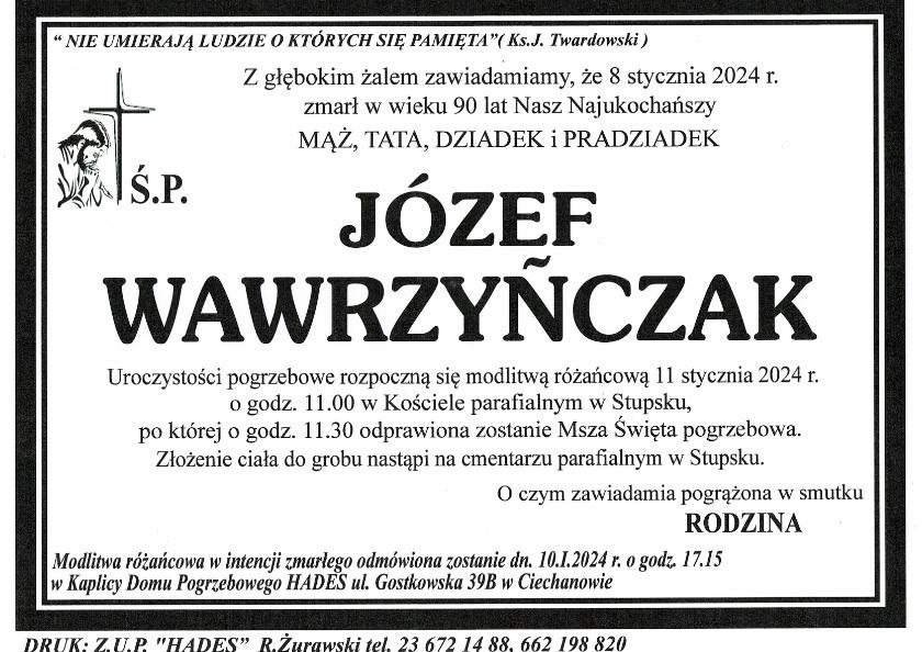JÓZEF WAWRZYŃCZAK