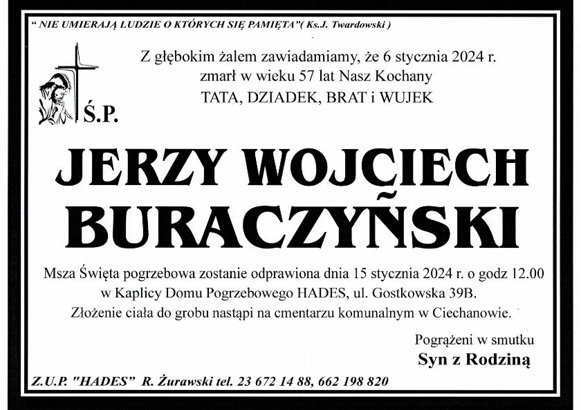 JERZY WOJCIECH BURACZYŃSKI