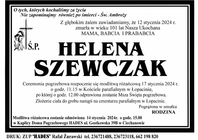 HELENA SZEWCZAK