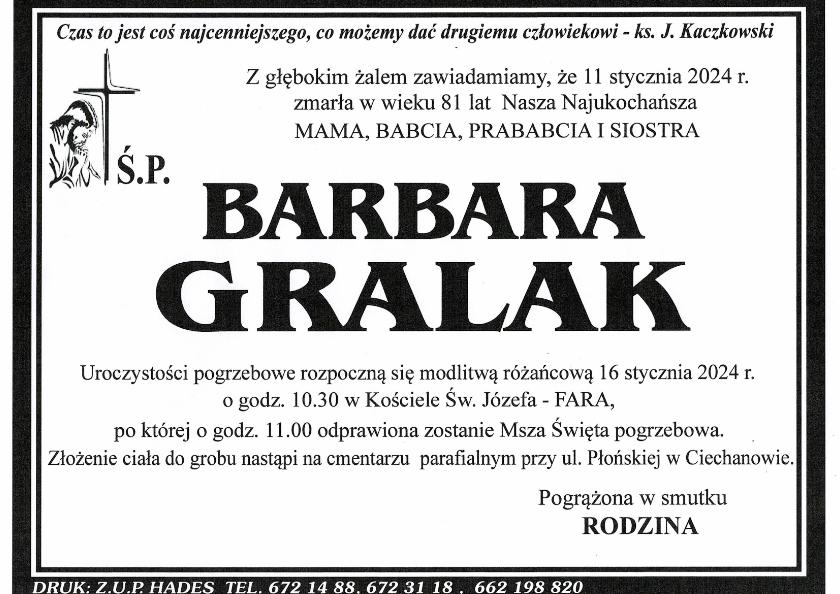BARBARA GRALAK