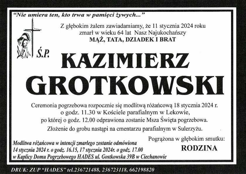 KAZIMIERZ GROTKOWSKI