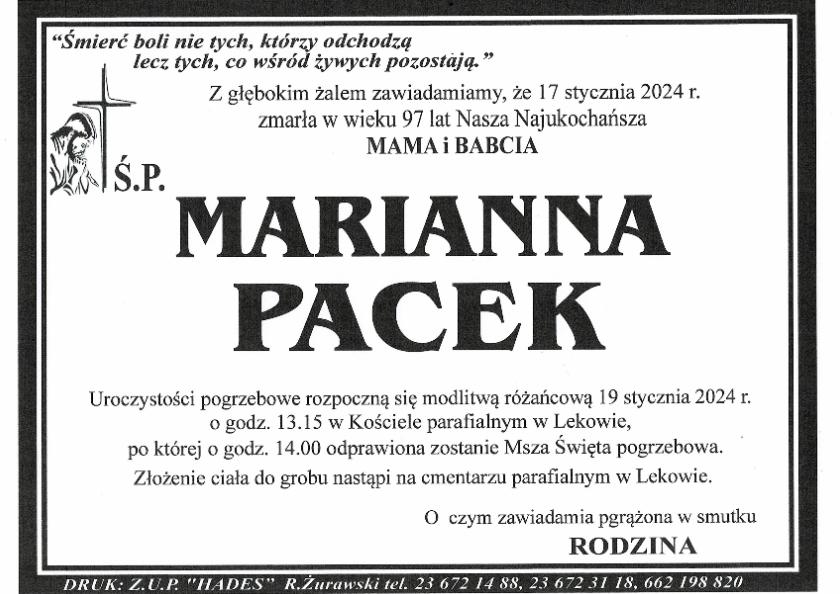 MARIANNA PACEK
