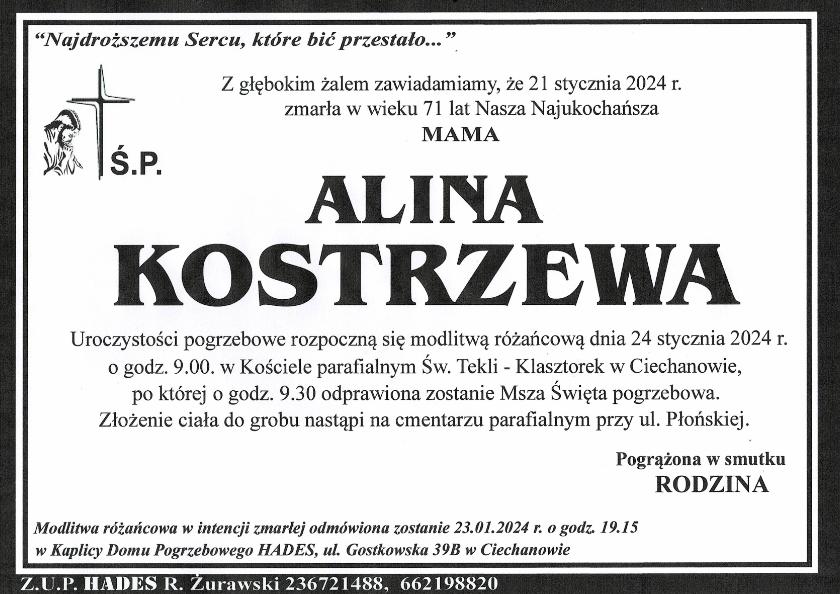 ALINA KOSTRZEWA