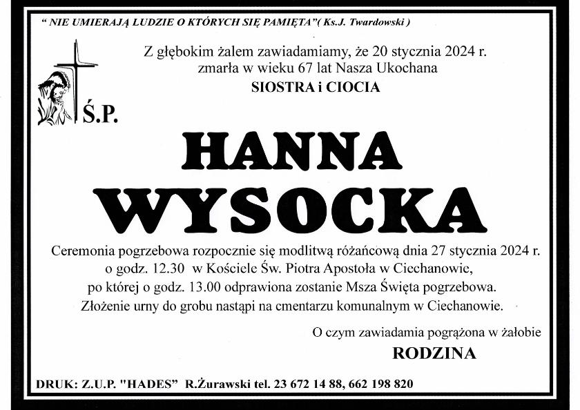 HANNA WYSOCKA