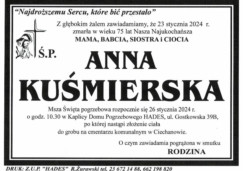 ANNA KUŚMIERSKA