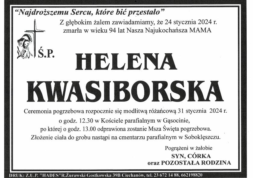 HELENA KWASIBORSKA