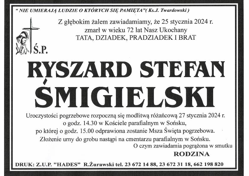 RYSZARD STEFAN ŚMIGIELSKI