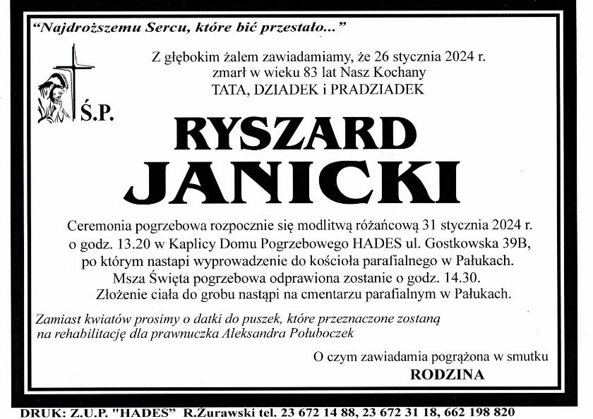 RYSZARD JANICKI