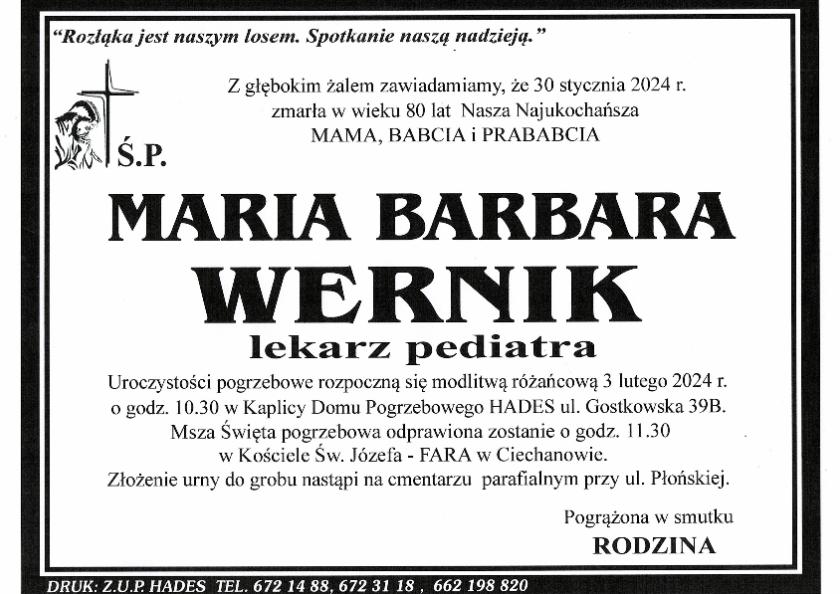 MARIA BARBARA WERNIK