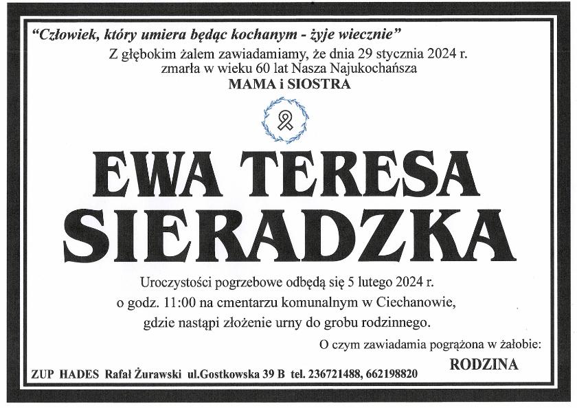 EWA TERESA SIERADZKA