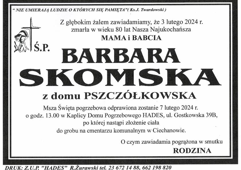 BARBARA SKOMSKA