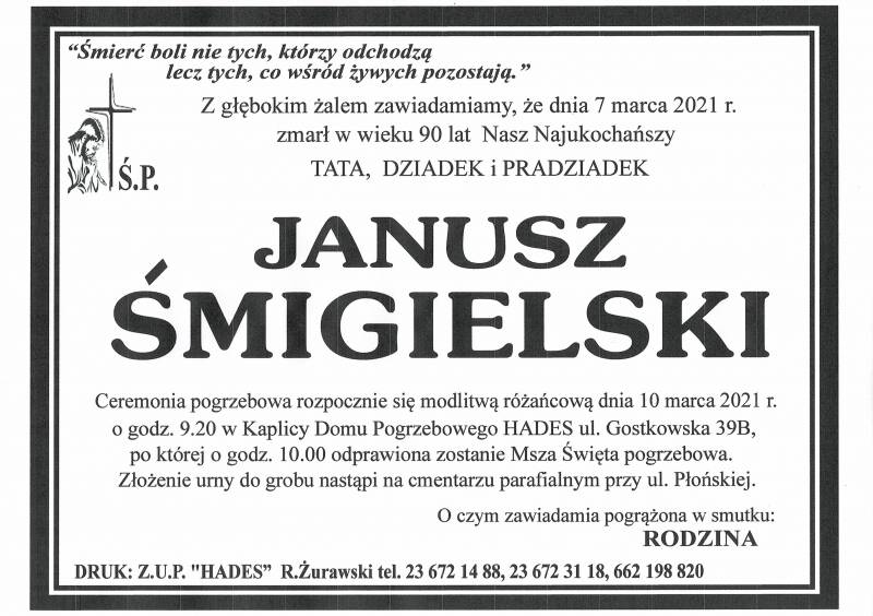 JANUSZ ŚMIGIELSKI