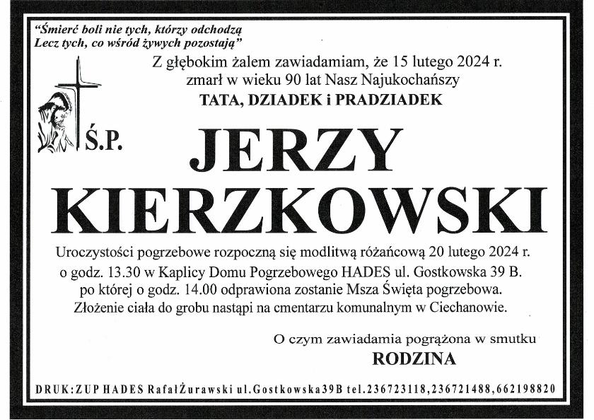JERZY KIERZKOWSKI