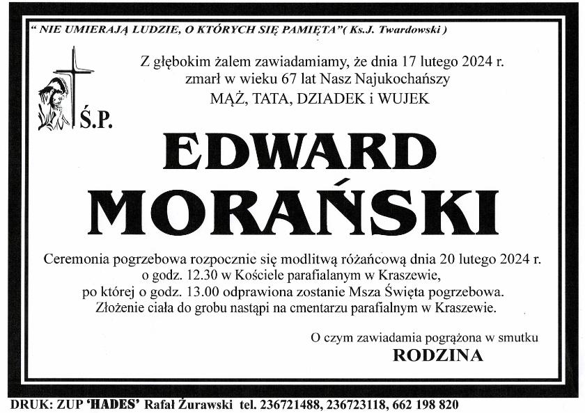 EDWARD MORAŃSKI