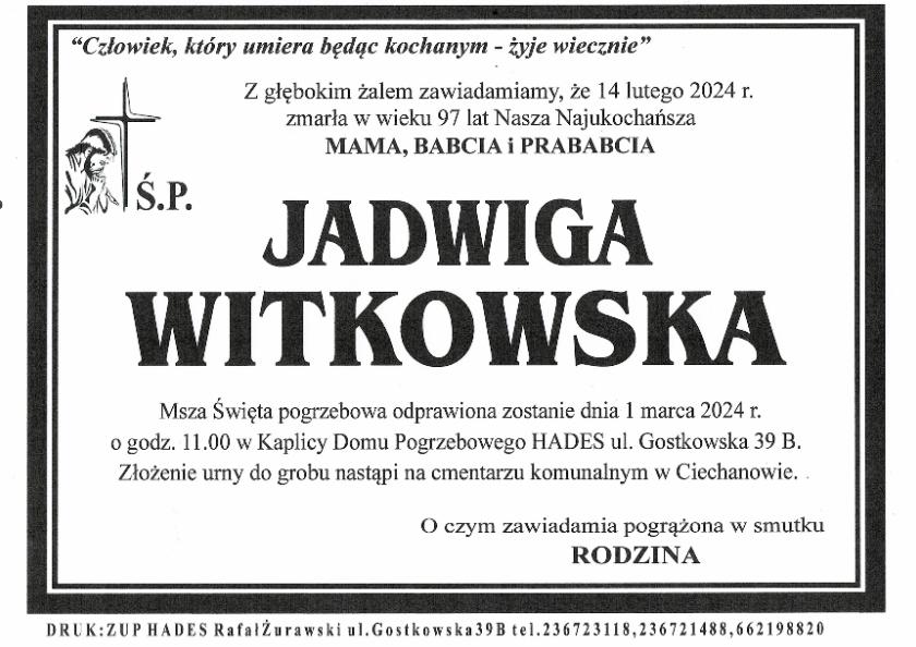 JADWIGA WITKOWSKA