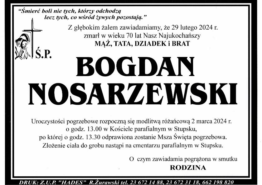 BOGDAN NOSARZEWSKI