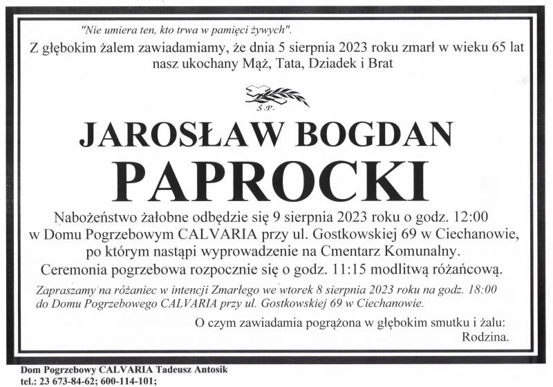 Jarosław Bogdan Paprocki