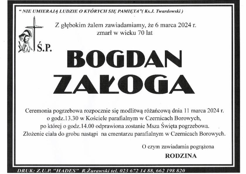 BOGDAN ZAŁOGA