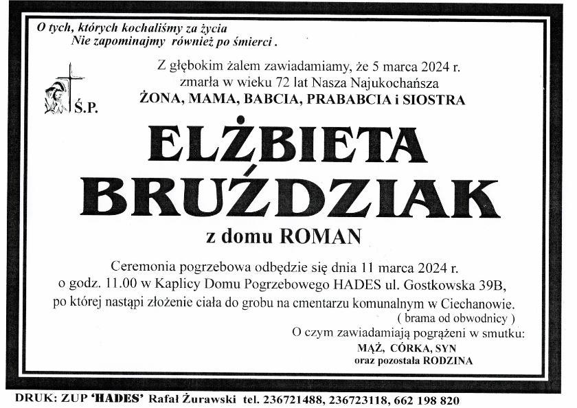 ELŻBIETA BRUŹDZIAK