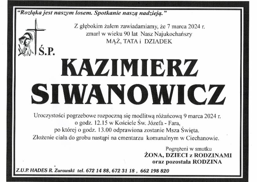KAZIMIERZ SIWANOWICZ