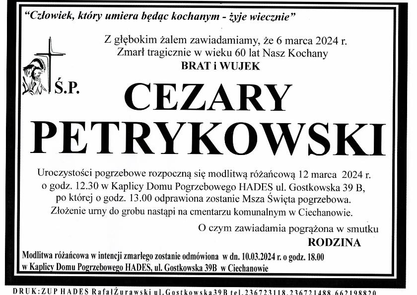 CEZARY PETRYKOWSKI