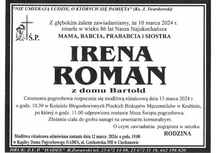IRENA ROMAN