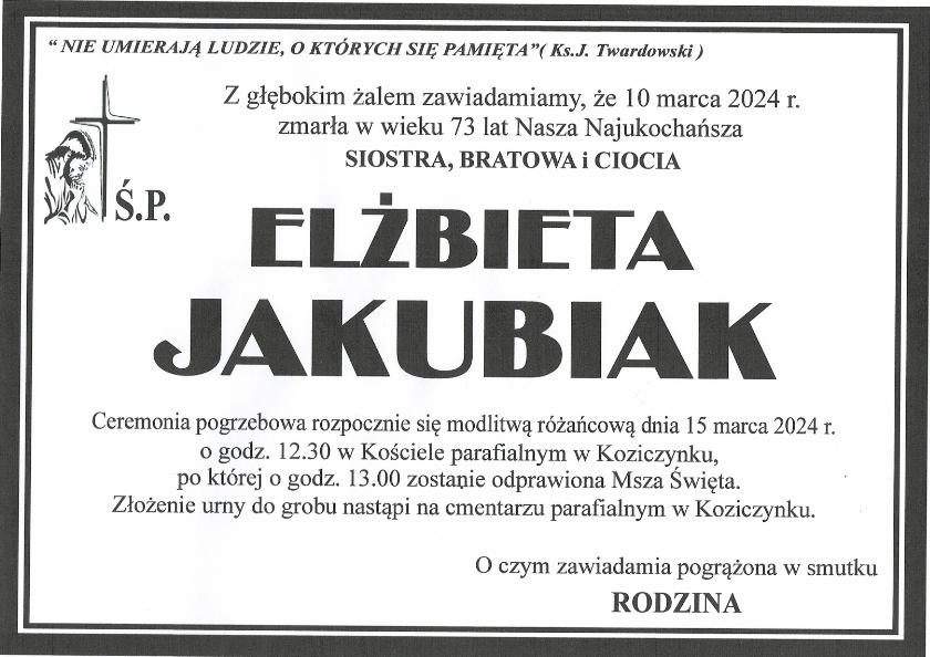 ELŻBIETA JAKUBIAK 