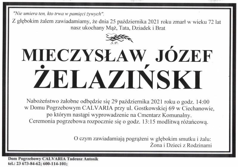 Mieczysław Józef Żelaziński