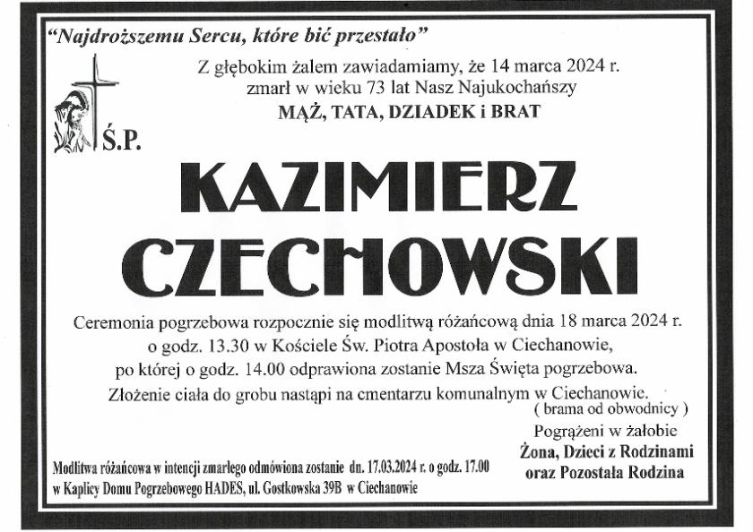 KAZIMIERZ CZECHOWSKI