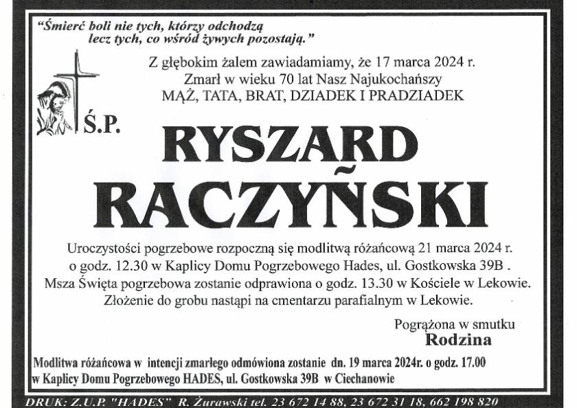 RYSZARD RACZYŃSKI