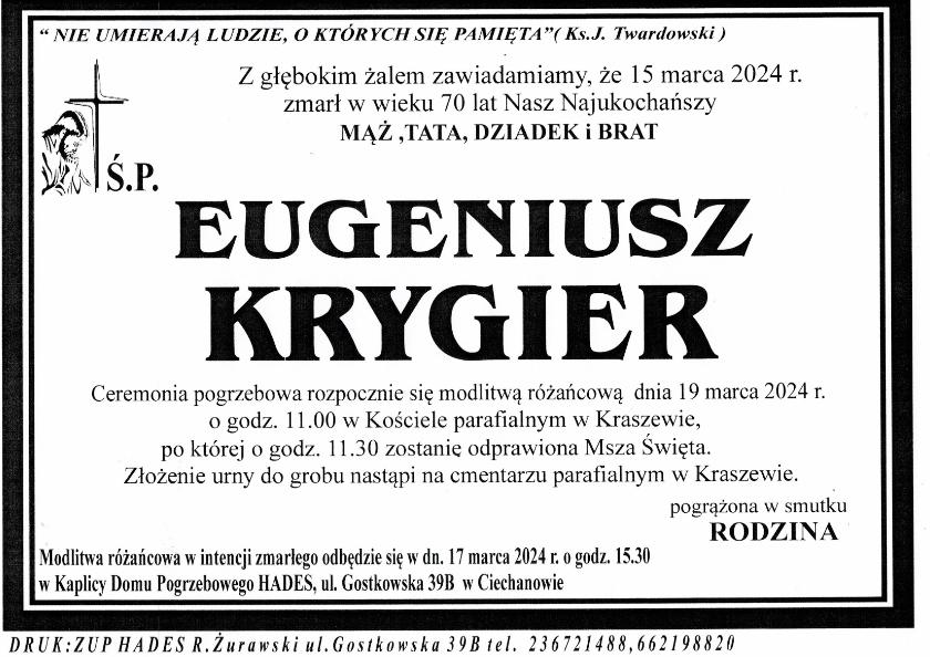 EUGENIUSZ KRYGIER