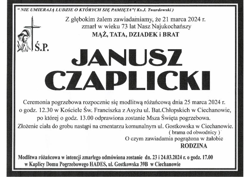 JANUSZ CZAPLICKI